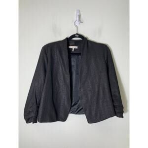 Harper Wren Black Long Sleeve Snakeskin Print Jacket Sz M